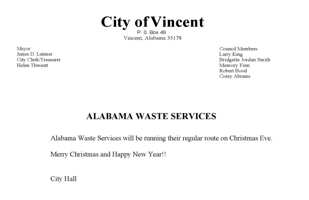 AWS Christmas Schedule